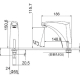 Popular cold only Infrared automatic faucet sensor water tap for bathroom 2821