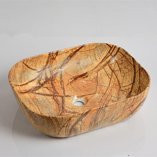 Colorful counter top wash basin for bathroom (109)