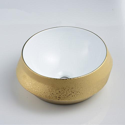 factory direct above counter art round ceramic hand wash basin (117)