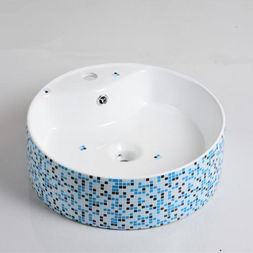 Faucet hole white color above wash hand basin (511)