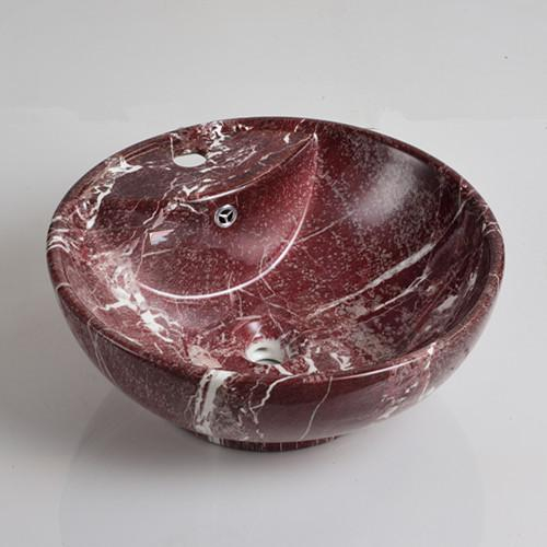 Modern design round shaped wash hand basin with mixer hole (508)