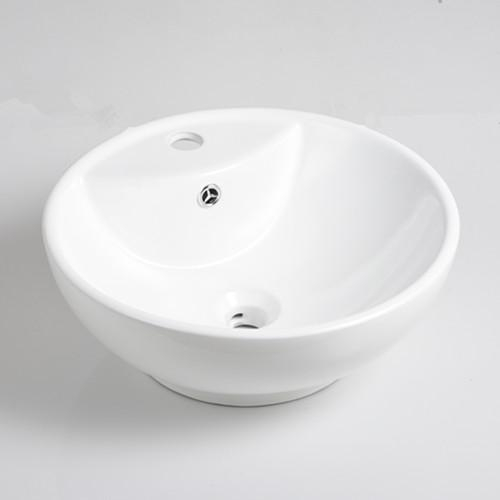 Modern design round shaped wash hand basin with mixer hole (508)