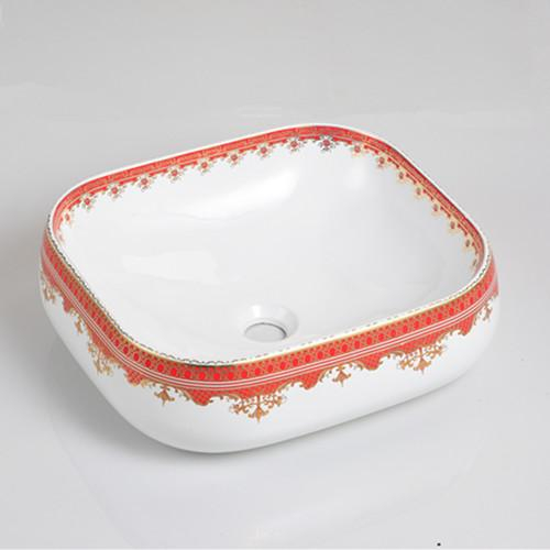 White color above counter wash basin (105)