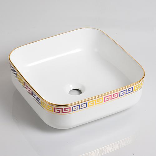 White color ceramic Basin for bathroom (101)