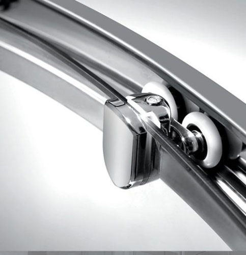 Chromed Simple Aluminum Frame Shower Enclosure for (1208)