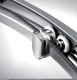 Chromed Simple Aluminum Frame Shower Enclosure for (1208)