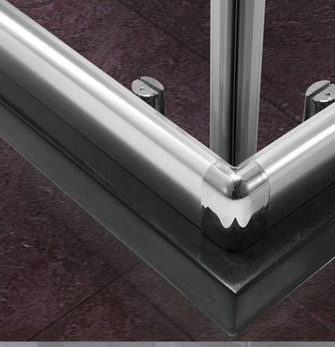 Chromed Simple Aluminum Frame Shower Enclosure for (1208)