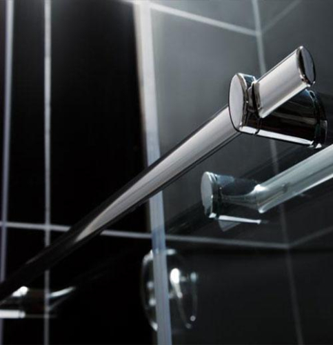 Chromed Simple Aluminum Frame Shower Enclosure for (1208)