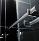 Chromed Simple Aluminum Frame Shower Enclosure for (1208)