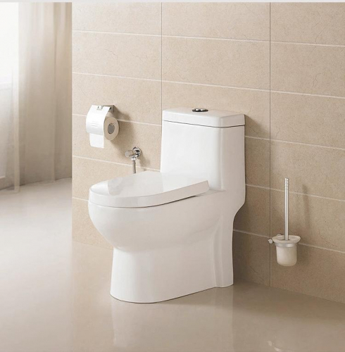 1002 Bathroom toilet commode Siphonic one piece toilet Elongated toilet seat