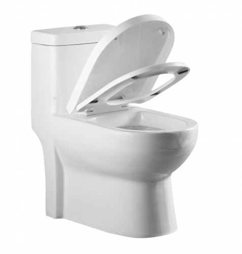 1002 Bathroom toilet commode Siphonic one piece toilet Elongated toilet seat
