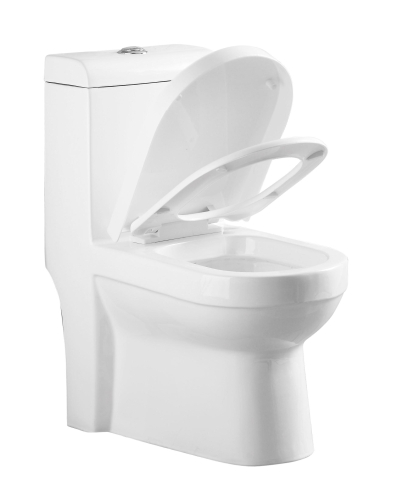 1003 White color floor standing one piece bathroom toilet