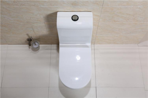 1003 White color floor standing one piece bathroom toilet