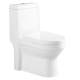 1003 White color floor standing one piece bathroom toilet