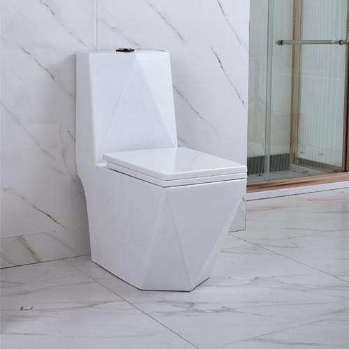 Diamond design S trap/P trap wc toilet for bathroom with accessories (1077)
