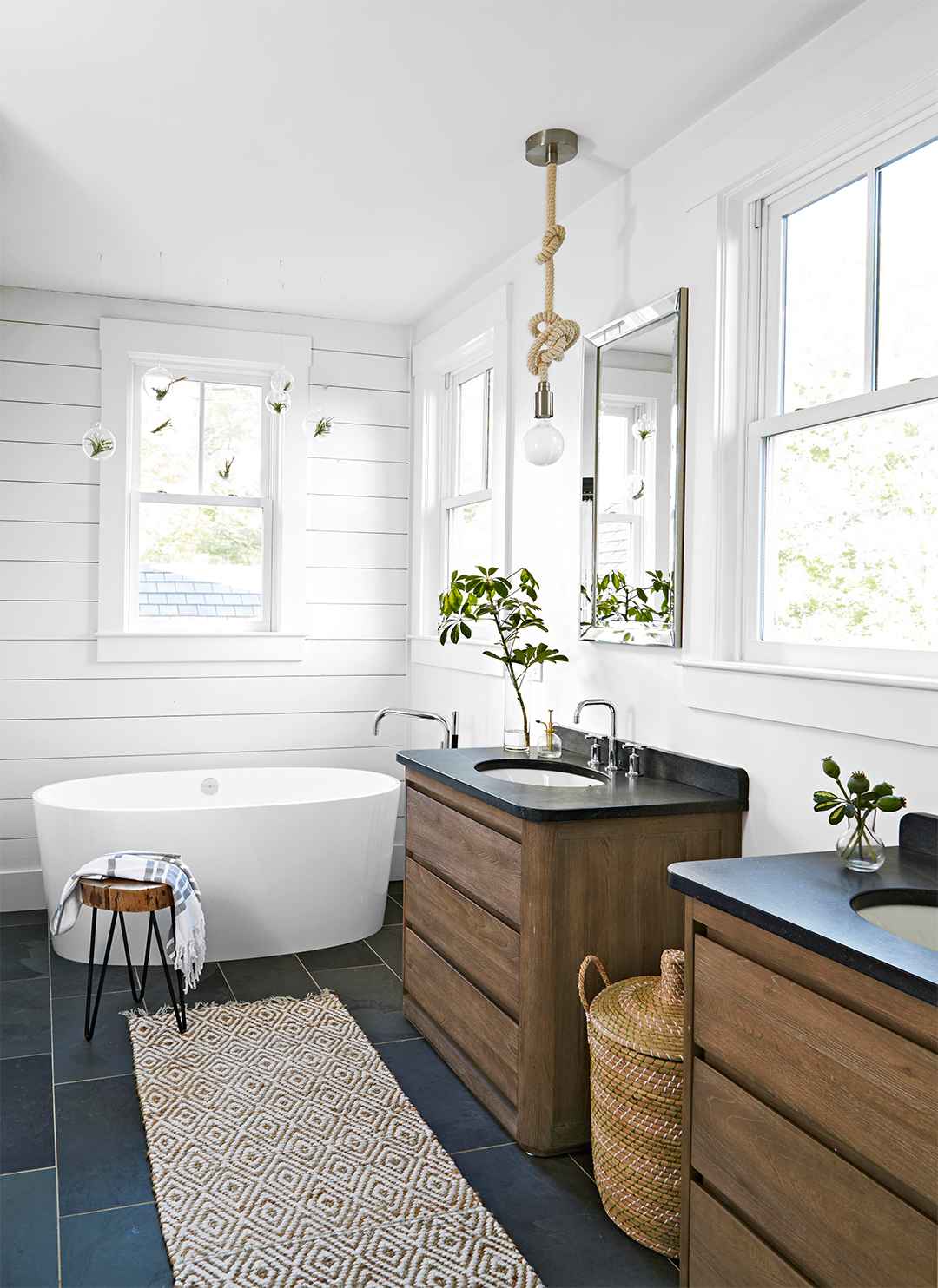 arcese modern farmhouse master bath arcese master bath freestanding tub separate sinks