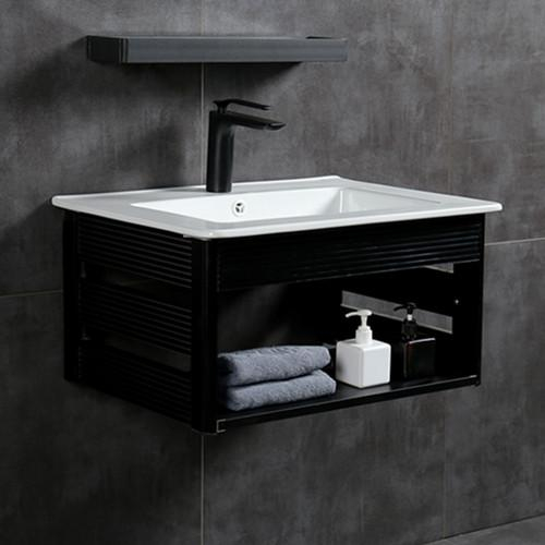 Aluminum material black color wall hung cabinet-60A