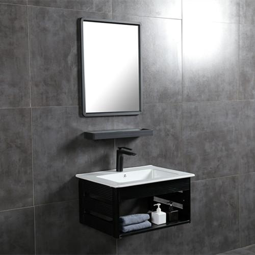 Aluminum material black color wall hung cabinet-60A