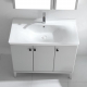 High quality Floor mounted bathroom vanity with mirror cabinet (2037)