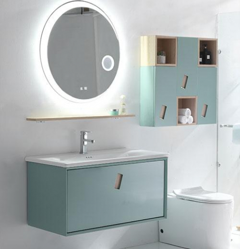 Moden Design Wall Hung Solid Wood Bathroom Cabinet Vanity for Sanitary Ware Furniture (1088)