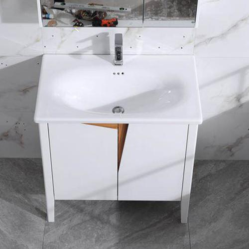 Modern design white color floor standing vanity for bathroom furniture (2035)