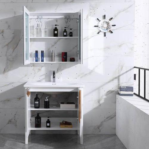 Modern design white color floor standing vanity for bathroom furniture (2035)