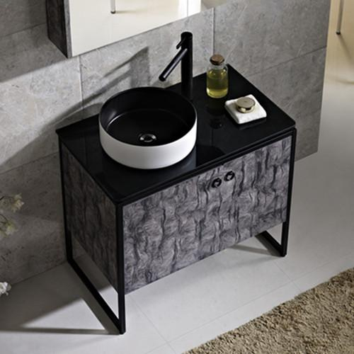 New design plywood material floor standing bathroom cabinet and vanity (2014)