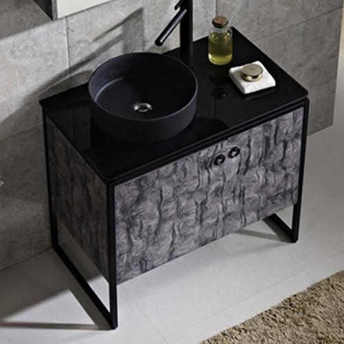 New design plywood material floor standing bathroom cabinet and vanity (2014)