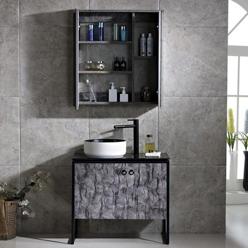 New design plywood material floor standing bathroom cabinet and vanity (2014)