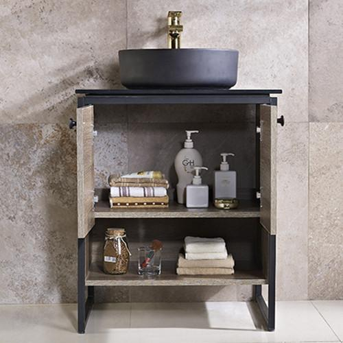 Plywood double door bathroom vanity furniture for sanitary ware (2013)