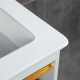 White color wall hung bathroom vanity with thin basin-60B