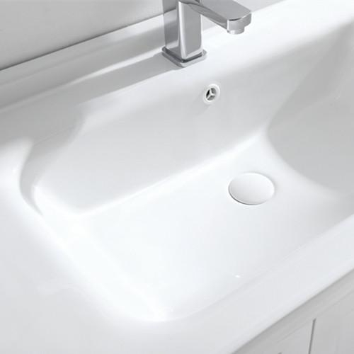 Wholesale Europe design white color wall hung cabinet vanity for bathroom (2033)