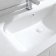 Wholesale Europe design white color wall hung cabinet vanity for bathroom (2033)
