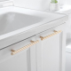 Wholesale Europe design white color wall hung cabinet vanity for bathroom (2033)