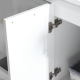 Wholesale Europe design white color wall hung cabinet vanity for bathroom (2033)